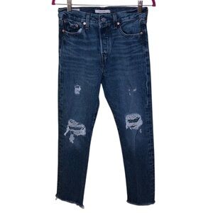 Levi’s Wedgie Straight Jeans Distressed size 26